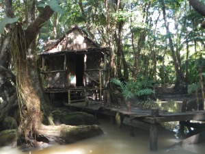 The movie prop shack on the river