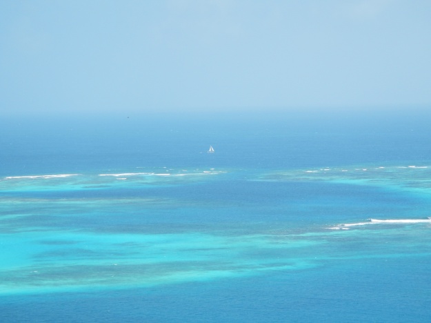 The Tobago Cays as seen from Mayreau